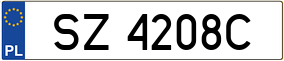 Trailer License Plate